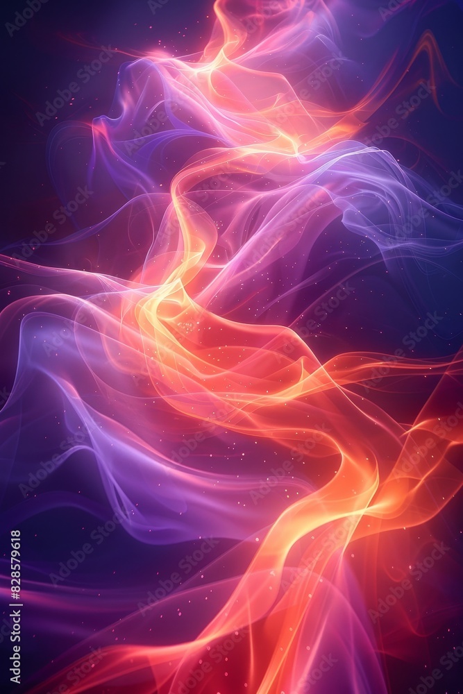 Long Line of Colorful Stripes on a Dark Background Long Line of Colorful Stripes on a Dark Background