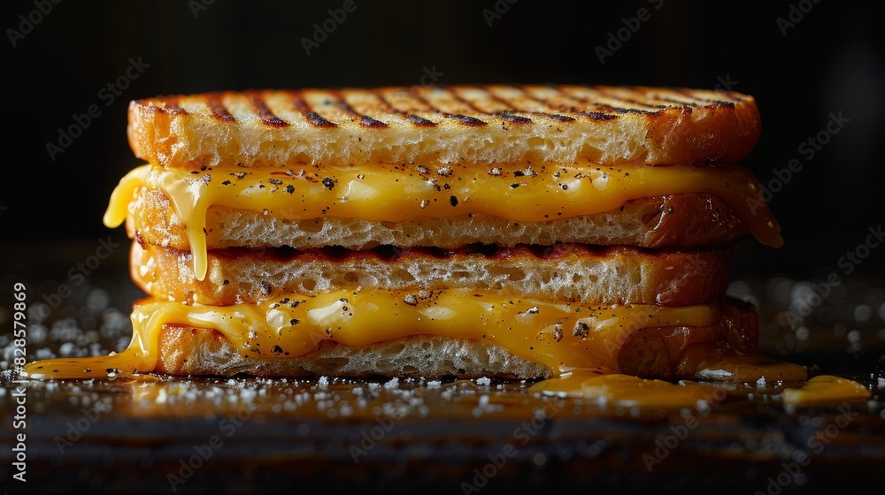 Mysterious Grilled Cheese Sandwich for Food Advertising Generative AI Mysterious Grilled Cheese Sandwich for Food Advertising Generative AI