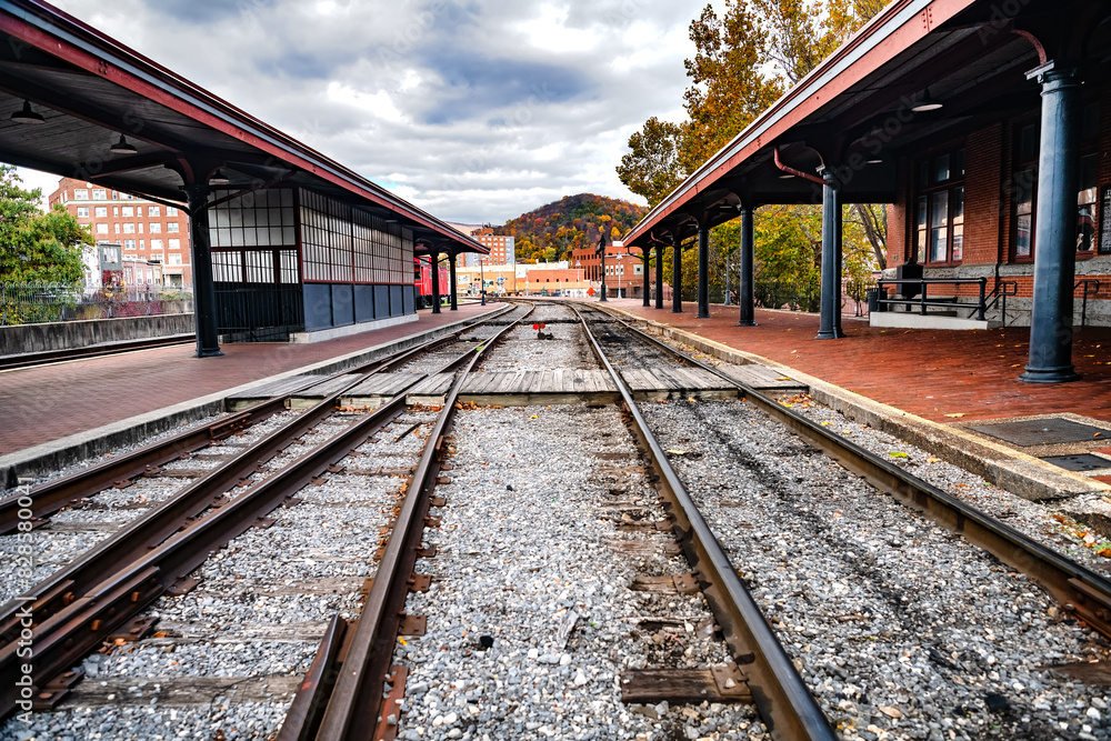 Railroad station in the historic town of Cumberland, Maryland. Railroad station in the historic town of Cumberland, Maryland.
