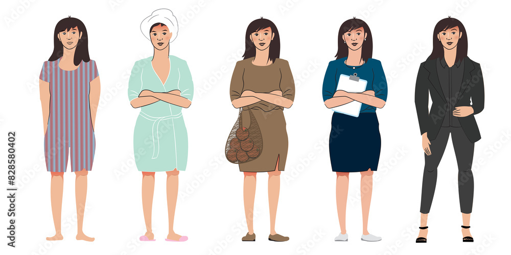 Woman Roles Picture An illustration of a group of women showing different roles they play ...