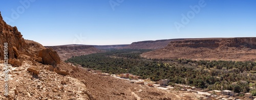 panorama landscape view of the Ziz Valley and the Tafilalet region in central Morocco photo