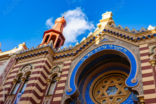 Bilde på lerret Jubilee Synagogue in Prague, made in Moorish style