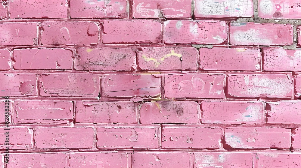 Pastel pink brick wall textured background Pastel pink brick wall textured background