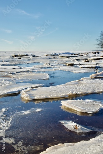 ice on the river