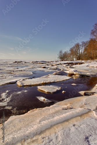 river in winter