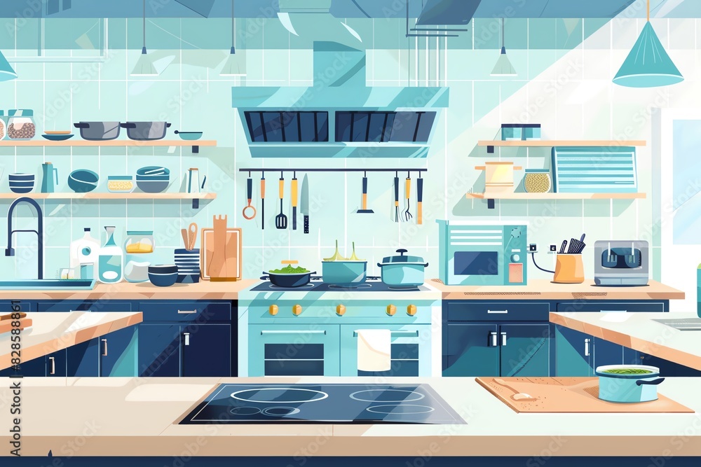 Cooking class flat design front view culinary theme water color Complementary Color Scheme Cooking class flat design front view culinary theme water color Complementary Color Scheme