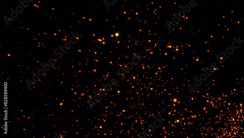 Create breathtaking effects with this dynamic fire particles clip. It includes a PNG background and an Alpha channel for easy compositing.