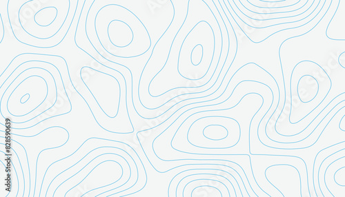 Seamless pattern with waves. Topographic pattern. Abstract topography wavy lines. 