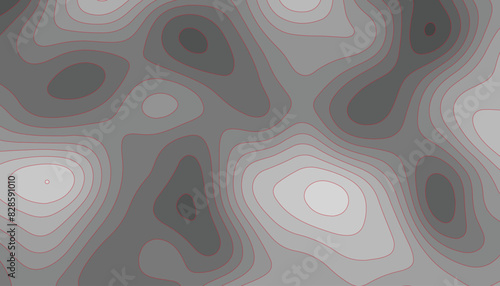 Paper cut multilayer gray color texture. Modern geometric shape paper cut background. Topography map concept.