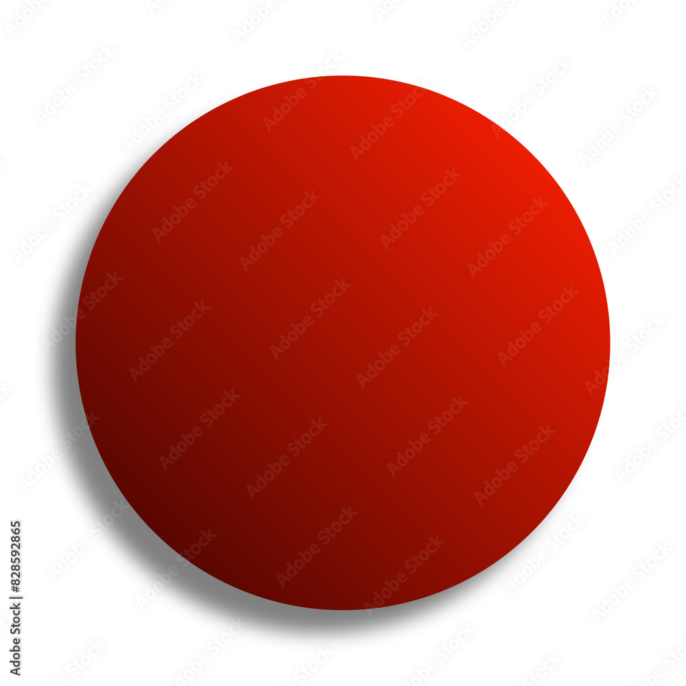 Red circle on transparent background with shadow. Red button PNG. Round blank shape. Red circle on transparent background with shadow. Red button PNG. Round blank shape.