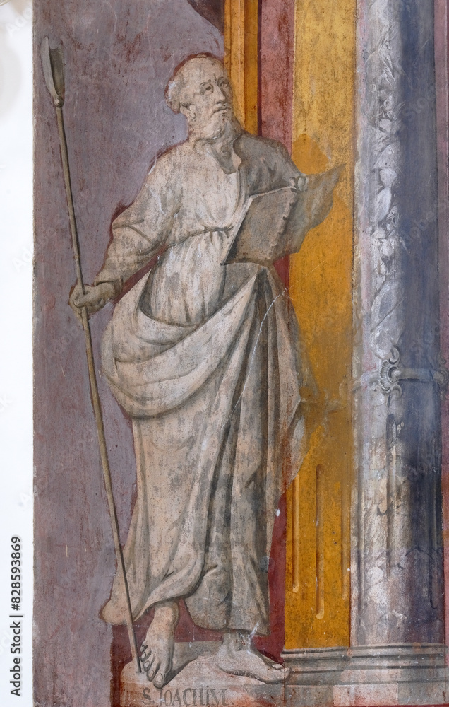 Obraz premium Saint Joachim, altar of the Immaculate Conception in the Church of All Saints in Sesvete, Croatia