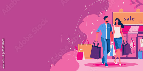 fashion shopping man with bags