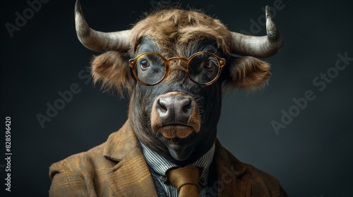 bull businessman in human clothes © Арман Амбарцумян