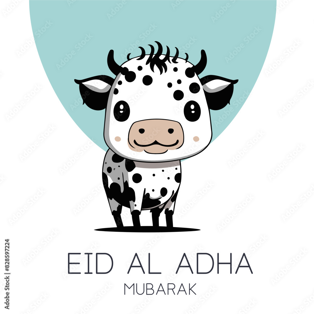Eid Al Adha Mubarak Islamic Celebration Muslim Community event, Eid Greeting Card Cute Illustration Eid Al Adha Mubarak Islamic Celebration Muslim Community event, Eid Greeting Card Cute Illustration