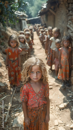 Prompt Indus civilisation children attending village school