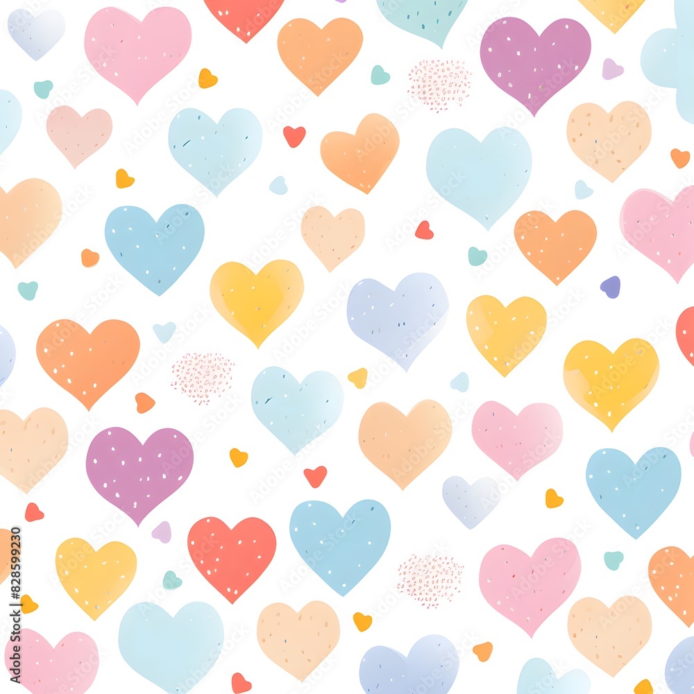 pattern with hearts pattern with hearts