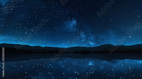 デジタルアートと夜空の流れ星 © Rossi0917