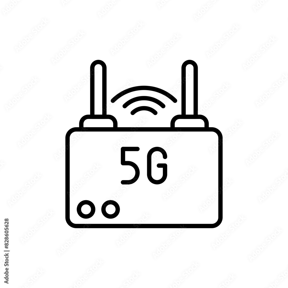 5G router outline icons, minimalist vector illustration ,simple transparent graphic element .Isolated on white background 5G router outline icons, minimalist vector illustration ,simple transparent graphic element .Isolated on white background