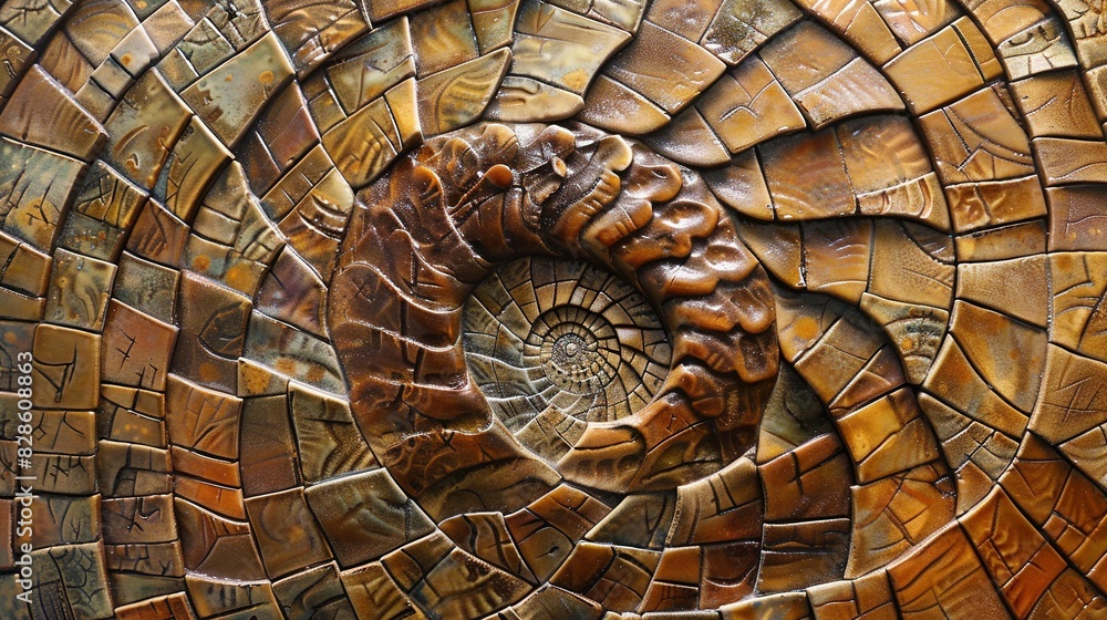 Fototapeta premium Fibonacci pattern UHD wallpaper
