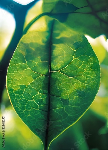 a closeup of a leaf