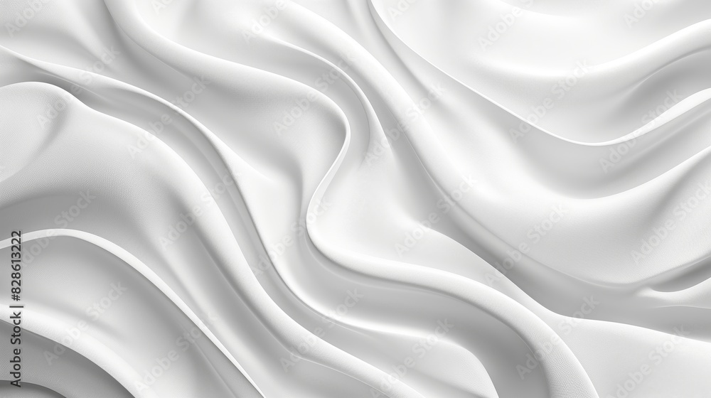 Elegant Flow of White Fabric Elegant Flow of White Fabric