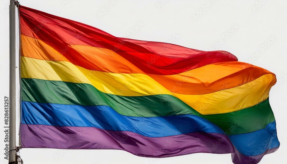 lgbt flag on a white background, queer lgbtq pride month, parade, june 1st, fight against homophobia and bullying, tolerance lgbt flag on a white background, queer lgbtq pride month, parade, june 1st, fight against homophobia and bullying, tolerance