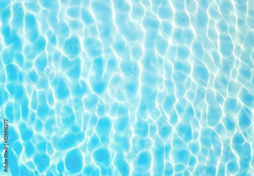 青い海の水面の背景素材。画像生成AI