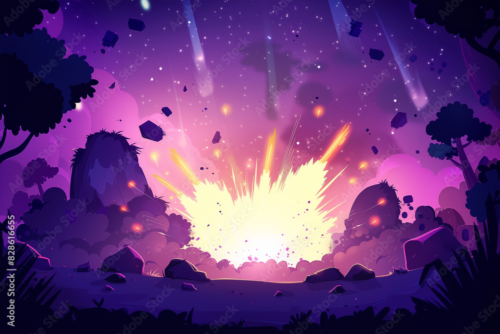 game background blast effect cartoon glow effect background game background blast effect cartoon glow effect background