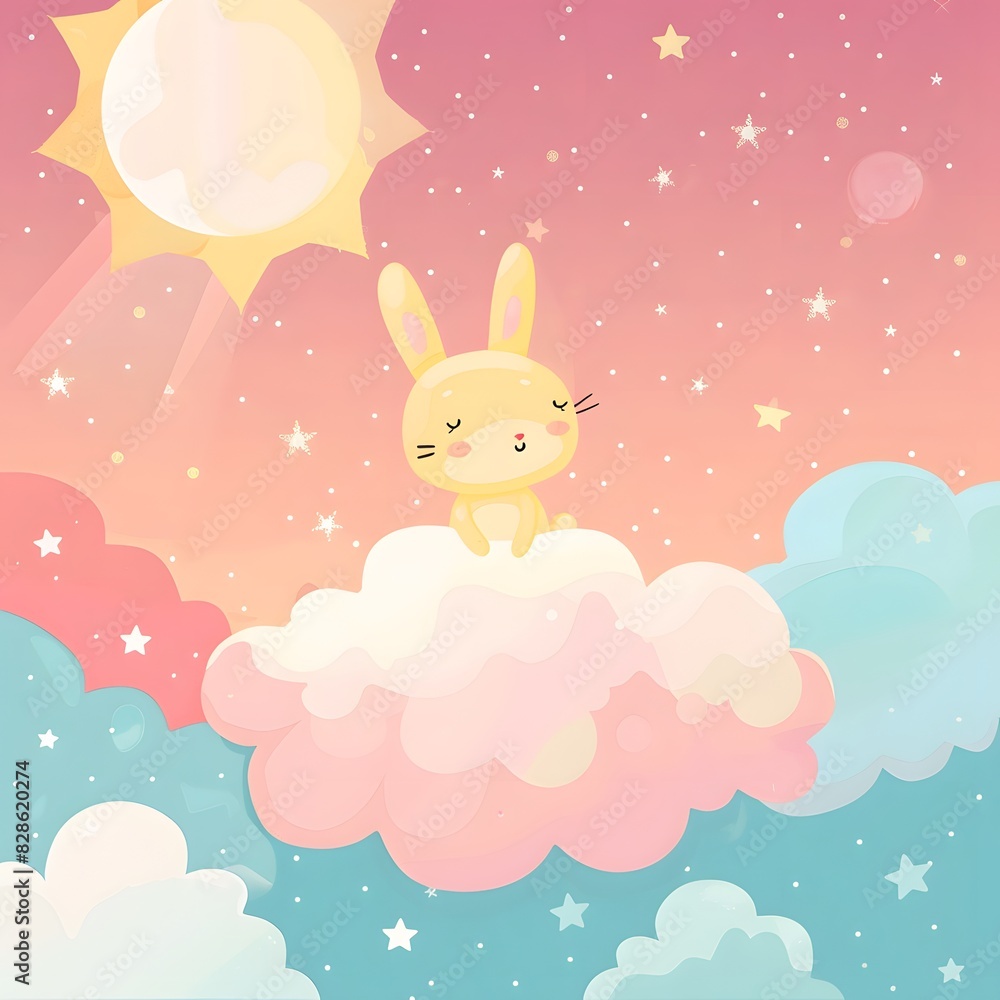 easter bunny in the clouds easter bunny in the clouds