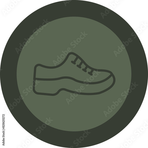 Acrobat Line Green Circle Icon