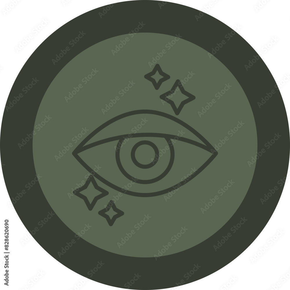 Ophthalmologist Line Green Circle Icon Ophthalmologist Line Green Circle Icon