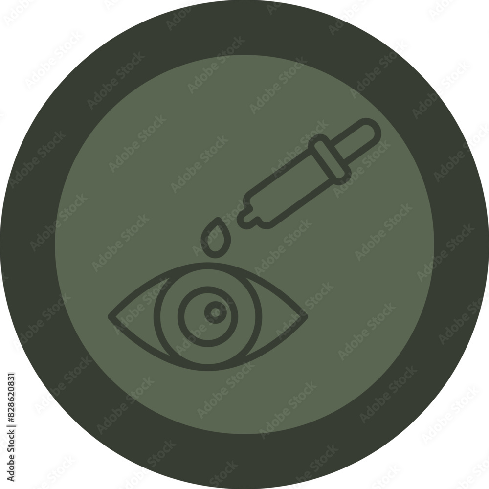 Medication Line Green Circle Icon Medication Line Green Circle Icon