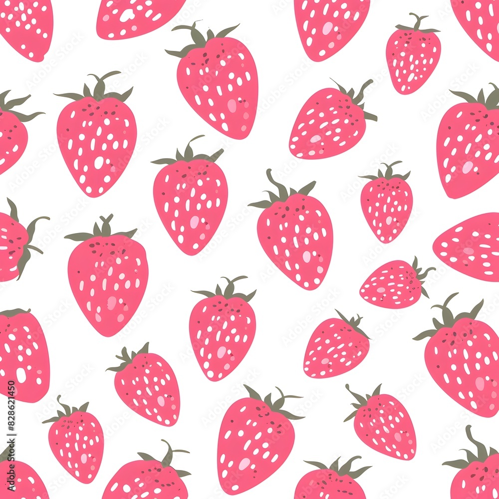 pattern with strawberries pattern with strawberries