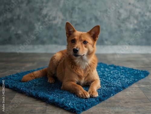 dog sitting on the floor