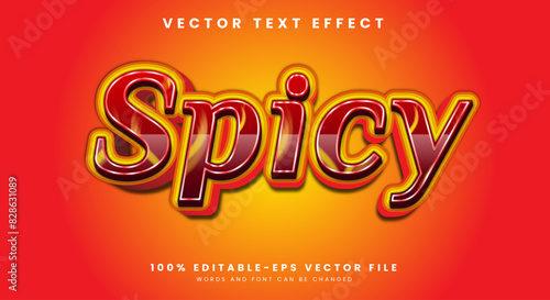 Spicy Editable text effect Template