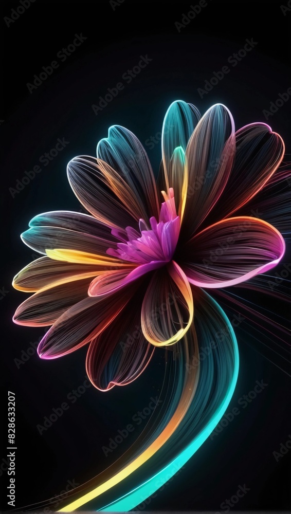 abstract fractal flower abstract fractal flower