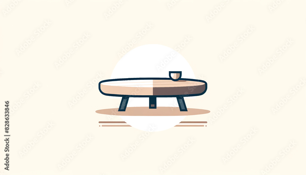 Simple Flat Design of Designer Coffee Table Simple Flat Design of Designer Coffee Table