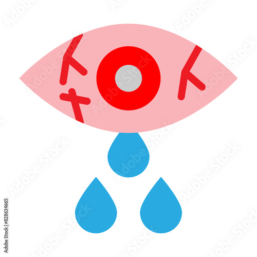 Conjunctivitis Flat Icon