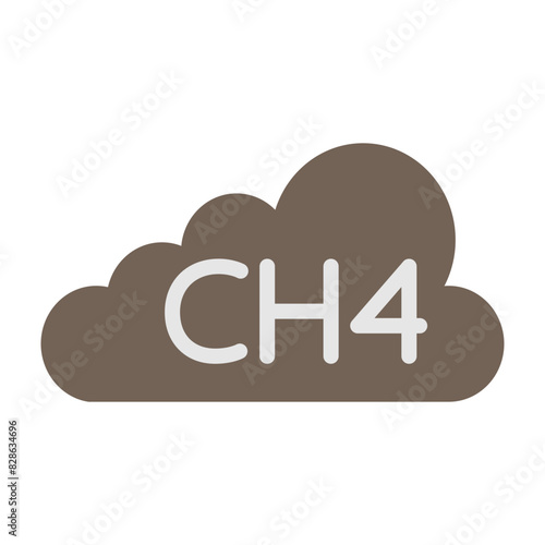 Methane Flat Icon