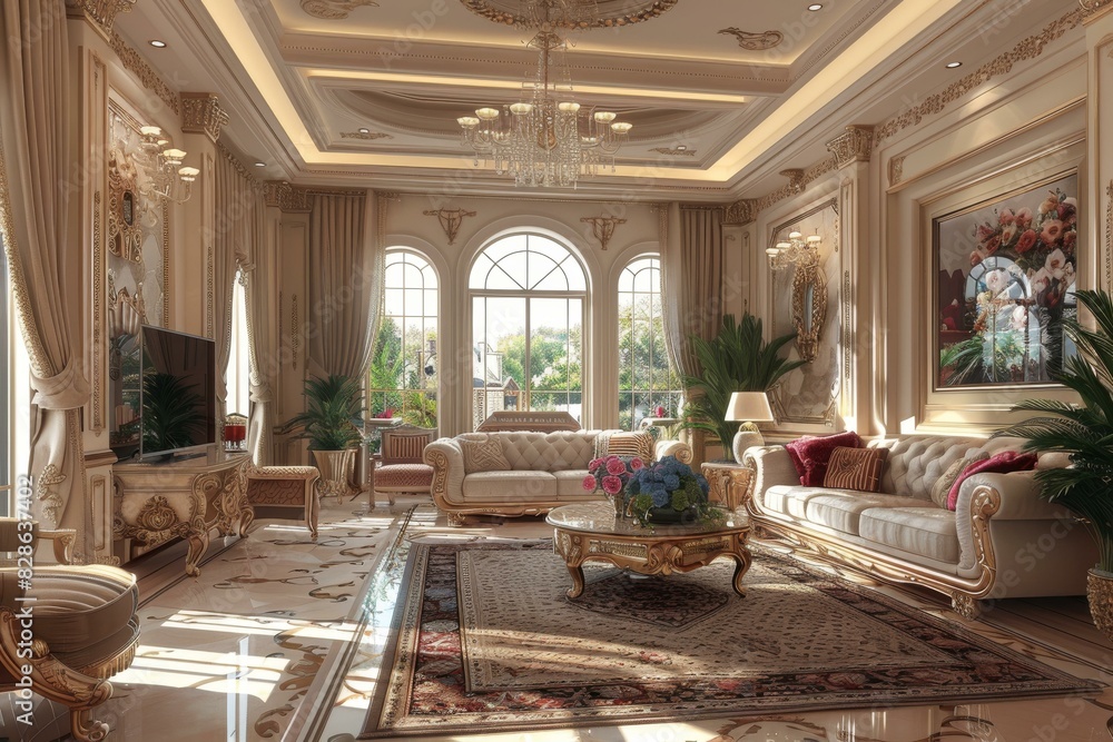 Luxurious Living Room Interior Design Luxurious Living Room Interior Design