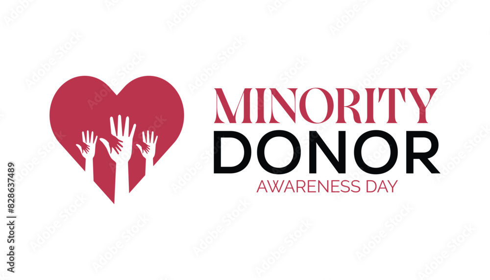 National Minority Donor Awareness Day is observed every year on August.banner design template Vector illustration background design. National Minority Donor Awareness Day is observed every year on August.banner design template Vector illustration background design.