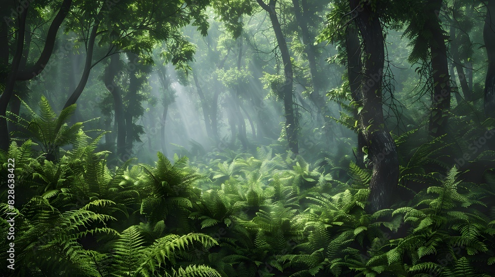 leafy green fern background. leafy green fern background.