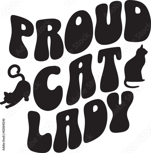 Proud Cat Lady Vector