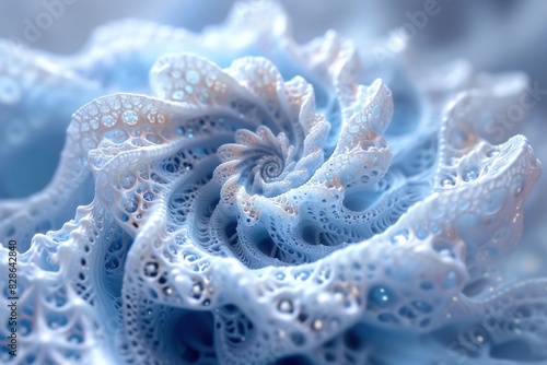 Beautiful 3d fractal wallpaper background, abstract three-dimensional design