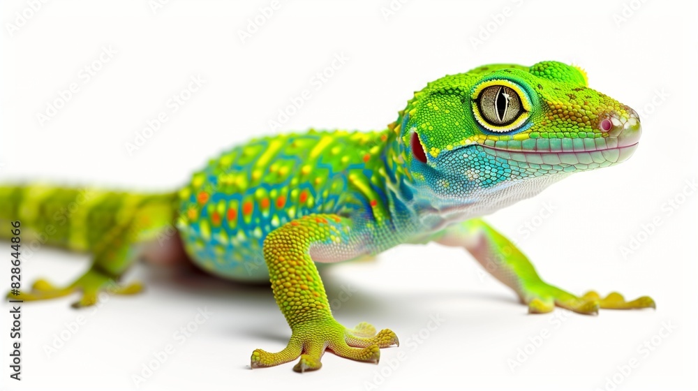 Gecko, White Background Gecko, White Background