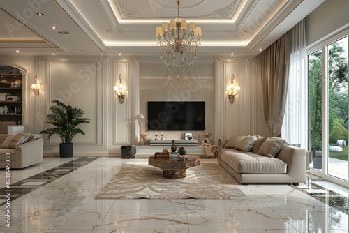 Modern luxury living room interior design