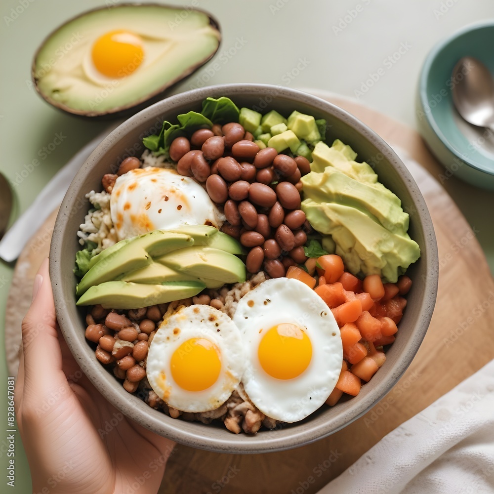 fried eggs and bacon