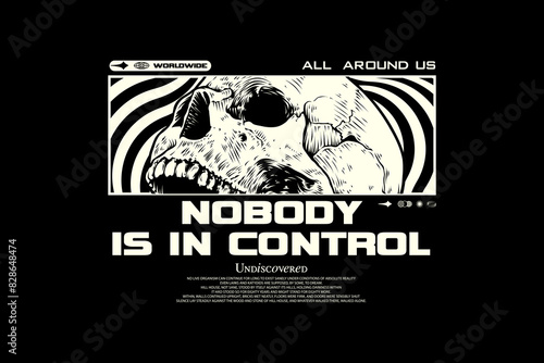 Modern streetwear graphic design t-shirt print design template