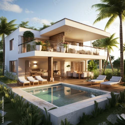 Luxury Tropical Villa with Private Pool © Du