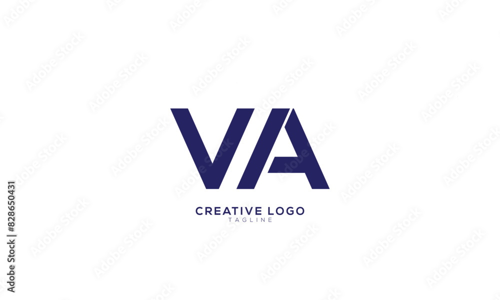 WA VA Abstract initial monogram letter alphabet logo design WA VA Abstract initial monogram letter alphabet logo design